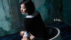 Woman asians models black hair Korean Ryu Ji Hye