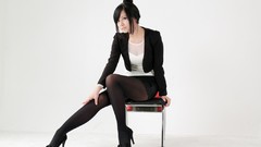 Woman asians models black hair Korean Ryu Ji Hye