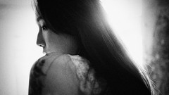 Woman asians models grayscale