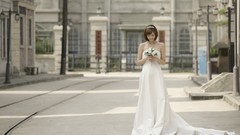 Woman asians models Korean bob cut Kang Yui