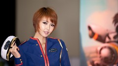 Woman asians models Korean bob cut Kang Yui