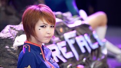 Woman asians models Korean bob cut Kang Yui