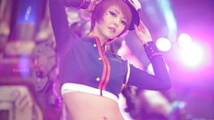 Woman asians models Korean bob cut Kang Yui