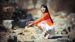 Woman asians models Korean Cha Sun Hwa