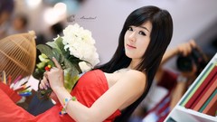 Woman asians models Korean Hwang Mi Hee