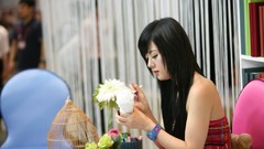 Woman asians models Korean Hwang Mi Hee