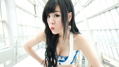 Woman asians models Korean Hwang Mi Hee