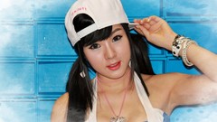 Woman asians models Korean Hwang Mi Hee