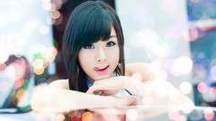 Woman asians models Korean Hwang Mi Hee