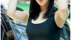 Woman asians models Korean Hwang Mi Hee