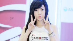 Woman asians models Korean Hwang Mi Hee