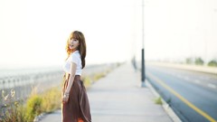 Woman asians models Korean Im Min Young