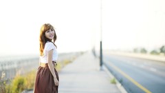 Woman asians models Korean Im Min Young