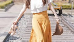 Woman asians models Korean Im Min Young