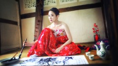 Woman asians models Korean Kim Ji Min