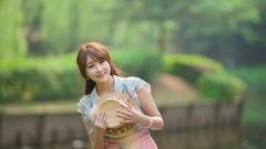 Woman asians models Korean Kim Ji Min