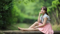 Woman asians models Korean Kim Ji Min