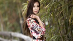 Woman asians models Korean Lee Ji Min