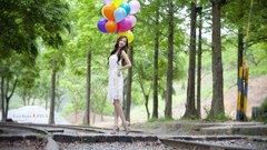 Woman asians models Korean Lee Ji Min