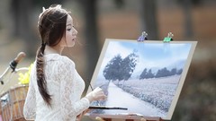 Woman asians models Korean Min Seo Hee