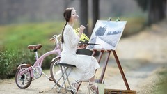 Woman asians models Korean Min Seo Hee