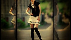 Woman asians models Korean portraits top model Hwang Mi Hee