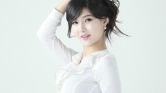 Woman asians models Korean Simple Background Cha Sun Hwa