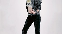 Woman asians models Korean Simple Background Choi Byeol Yee