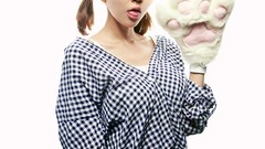 Woman asians models Korean Simple Background Choi Byeol Yee