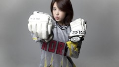 Woman asians models Korean Simple Background Yoon Joo Ha