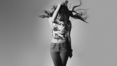 Woman asians monochrome