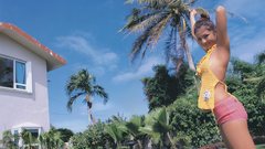 Woman asians palm trees