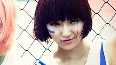 Woman asians short hair bangs models