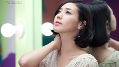 Woman asians short hair models Korean