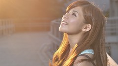 Woman asians smiling