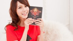 Woman asians smiling brown eyes brunettes diablo iii Taiwanese