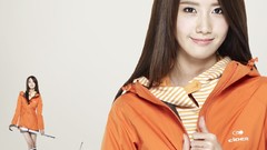 Woman asians smiling brunettes Korean Lee Min Ho beige 