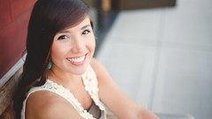 Woman asians smiling models