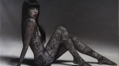 Woman asians tattoos brunettes