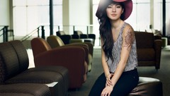 Woman asians tattoos brunettes