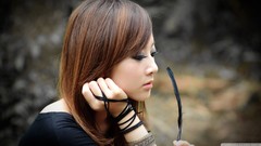 Woman asians thinking