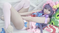 Woman asians touhou purple hair patchouli knowledge cosplay 