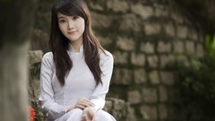 Woman asians Viet Nam ao dai