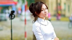 Woman asians Viet Nam ao dai