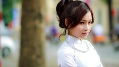 Woman asians Viet Nam ao dai