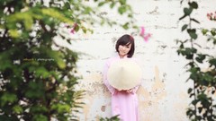Woman asians Viet Nam conical hats