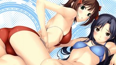 Woman ass Anime anime girls amami haruka idolmaster kisaragi 