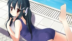 Woman ass Anime barefoot ecchi lolicon swimsuits