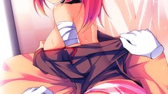 Woman ass anime girls bandages atlanta yogurt no bra undressing 