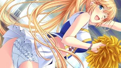 Woman ass Anime long hair short hair wink game cg ecchi 